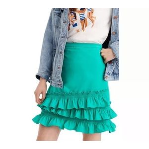 J. Crew Ruffle Mini Skirt Size 4
